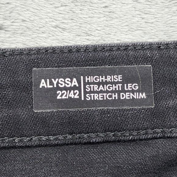 Buffalo David Bitton Jeans Womens 22/42 Black Alyssa High-Rise Straight Stretch - Picture 6 of 12